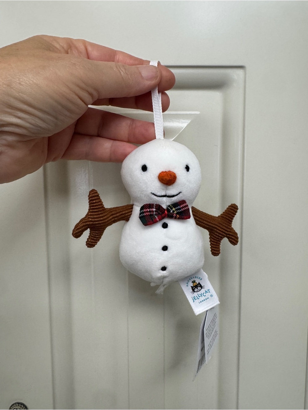 Jellycat Festive Folly Snowman Ornament - “Retired” - Authentic